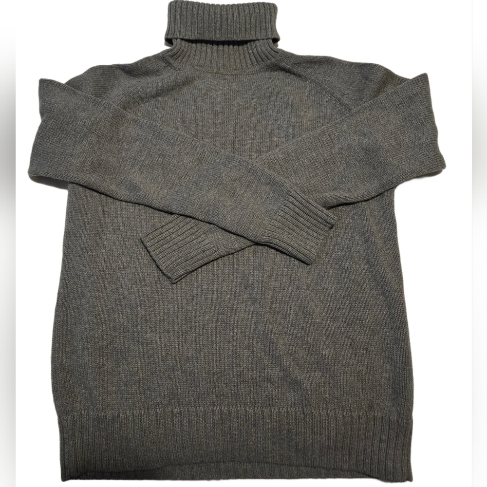 Jeanne Pierre gray turtleneck sweater, like new, 100% cotton, size S
